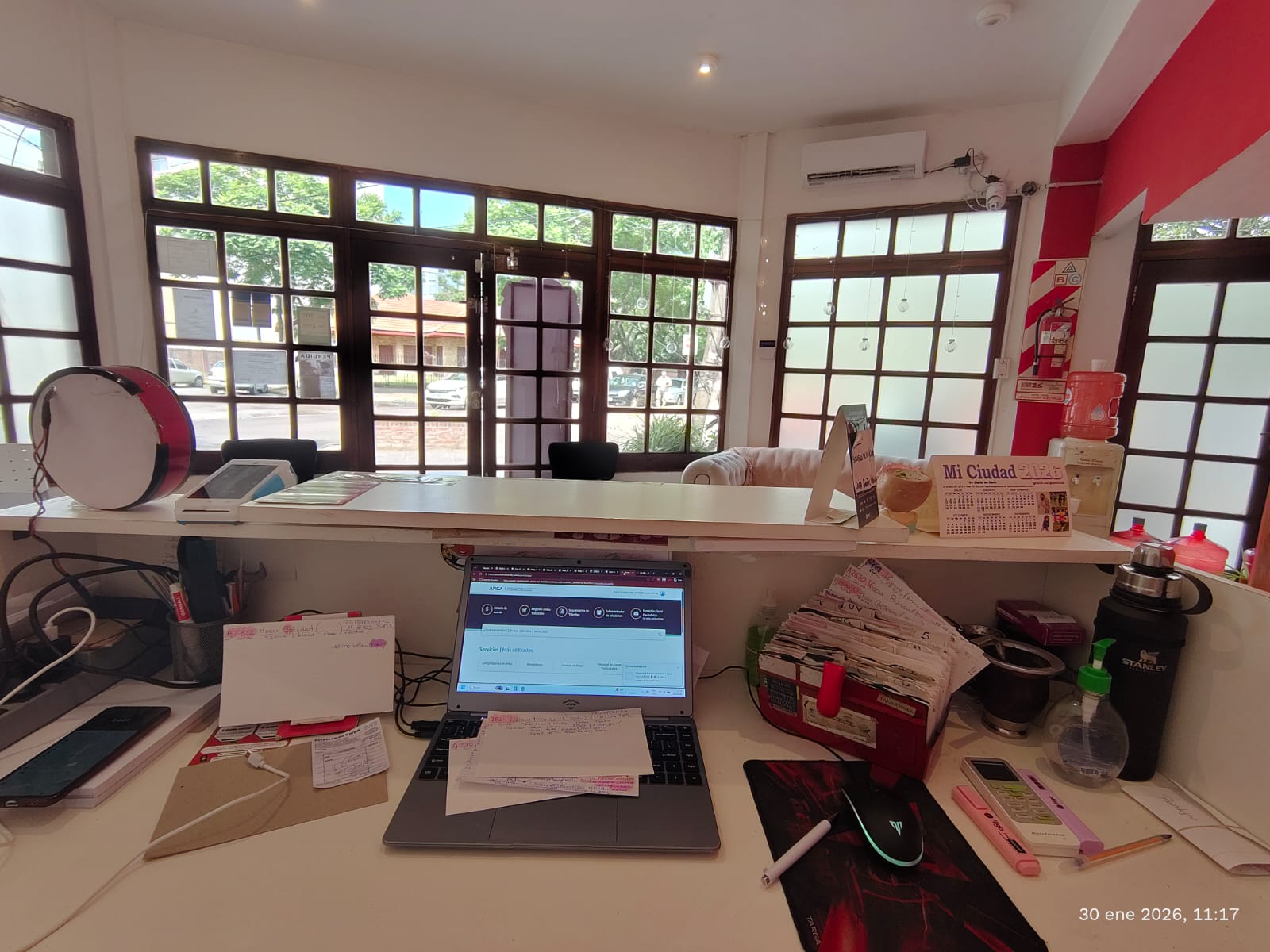 Frente de la escuela de manejo